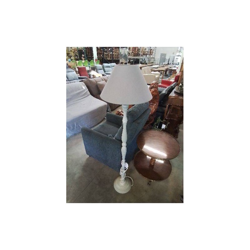 LAMPADAIRE BOIS TOURNÉ TAUPE AJ TAUPE