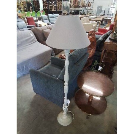 LAMPADAIRE BOIS TOURNÉ TAUPE AJ TAUPE