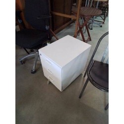 CAISSON DE BUREAU BOIS BLANC 3 TIROIRS 