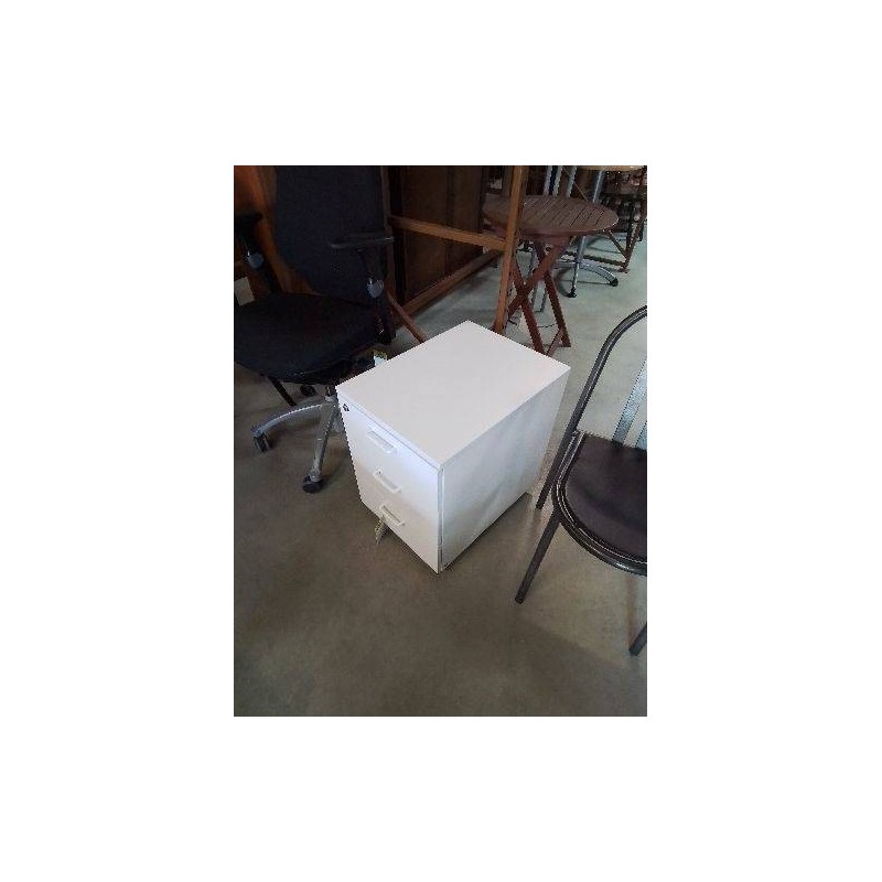CAISSON DE BUREAU BOIS BLANC 3 TIROIRS 
