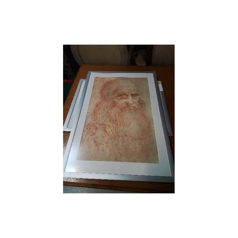 GRAVURE PORTRAIT LÉONARD DE VINCI