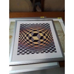 GRAVURE CHEYT M VICTOR VASARELY