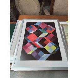 GRAVURE TRIDEM K VICTOR VASARELY