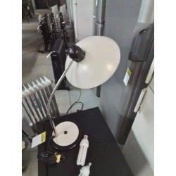 LAMPE DE BUREAU FLEXIBLE MÉTAL CHROMÉ ET MÉTAL ECRU