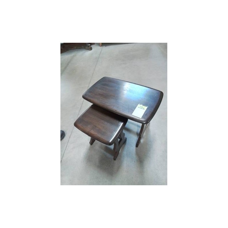2 TABLES BASSES GIGOGNES ANGLAISE BOIS ERCOL ANNÉES 60