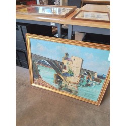 HUIEL SUR TOILE PONT SAINT BENEZE A AVIGNON B.THÉAUX (XXE) 