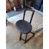 TABOURET ASSIS DEBOUT MÉTAL ET RÉSINE NOIR RÉGLABLE HAUTEUR GS