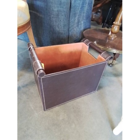 PORTE REVUES GAINÉ CUIR CHOCOLAT 