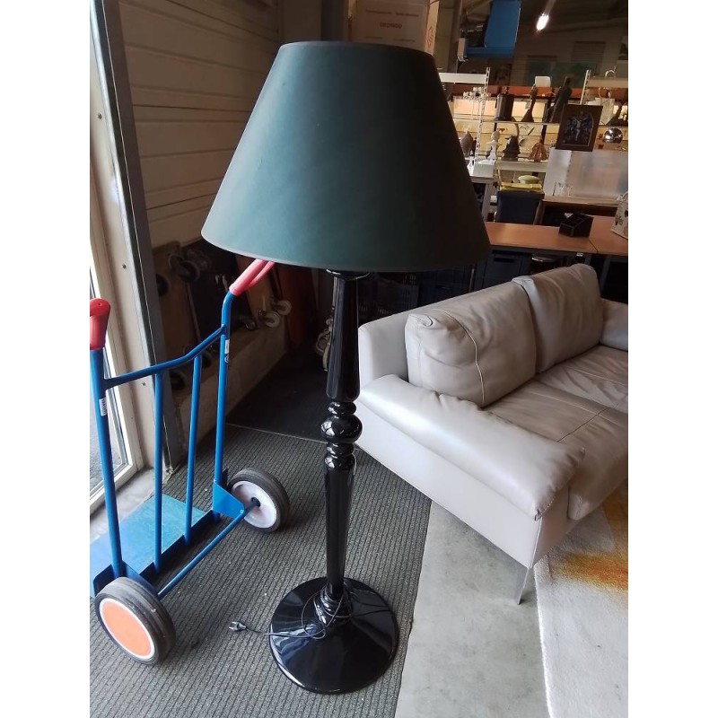 LAMPADAIRE BOIS NOIR LAQUÉ AJ VERT HABITAT