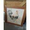 TABLEAU AU COQ ENCADREMENT BOIS