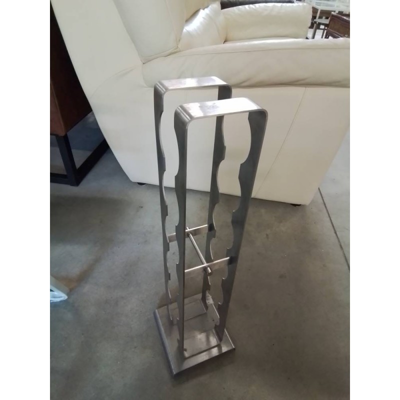 RANGE BOUTEILLES MÉTAL CHROMÉ 6 BTS ZACK