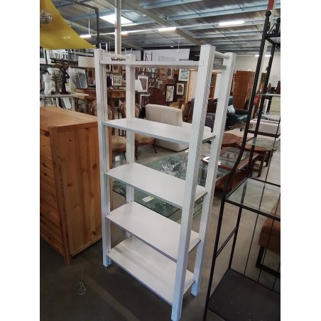 ÉTAGÈRE BOIS ÉCRU 5 TABLETTES 