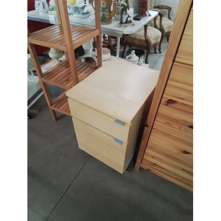 CAISSON DE BURA ROULETTES BOIS CLAIR 