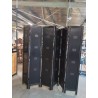 PARAVENT 6 FEUILLES BOIS NOIR STYLE ASIATIQUE 210X240CM