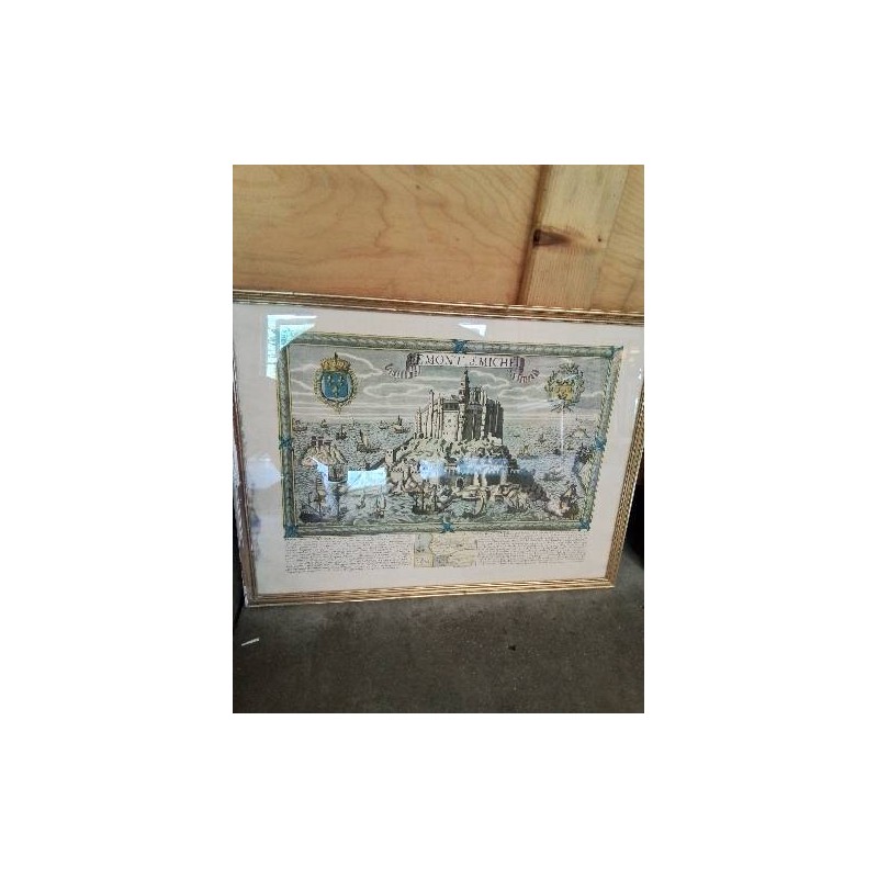 GRAVURE MONT SAINT MICHEL 