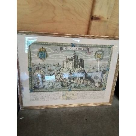 GRAVURE MONT SAINT MICHEL 