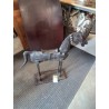 STATUE CHEVAL TOLE