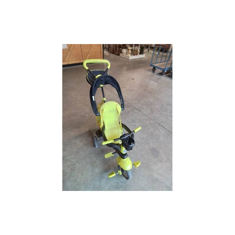 TRICYCLE ENFANT MÉTAL NOIR RESINE VERT SMARTRIKE
