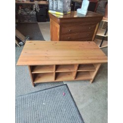 TABLE BASSE RECTANGULAIRE PIN 6 NICHES 