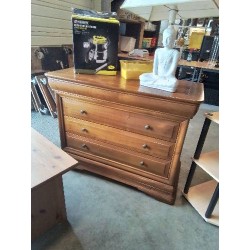 COMMODE BOIS CLAIR 4 TIROIRS STYLE LOUIS PHILIPPE 