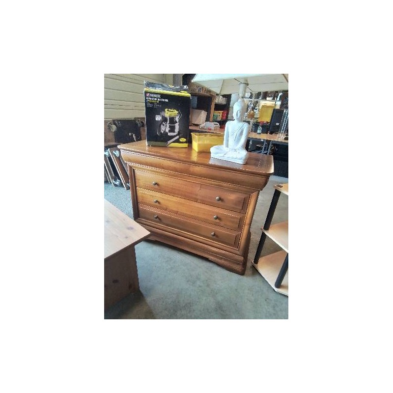 COMMODE BOIS CLAIR 4 TIROIRS STYLE LOUIS PHILIPPE 
