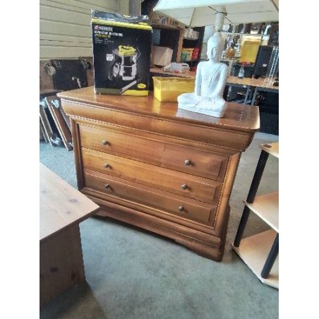 COMMODE BOIS CLAIR 4 TIROIRS STYLE LOUIS PHILIPPE 