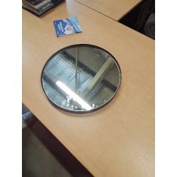 MIROIR ROND BOIS NOIR 