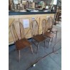 4 CHAISES ANGLAISES WINDSOR DÉBUT XXE 