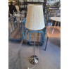 LAMPADAIRE MÉTAL CHROMÉ AJ TISSU BLANC IKEA 
