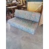 BANQUETTE CONVERTIBLE 2 PLACES MOUSSE ET TISSU VERT