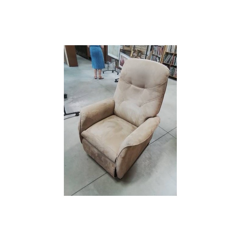 FAUTEUIL RELAX RELEVEUR TISSU BEIGE 