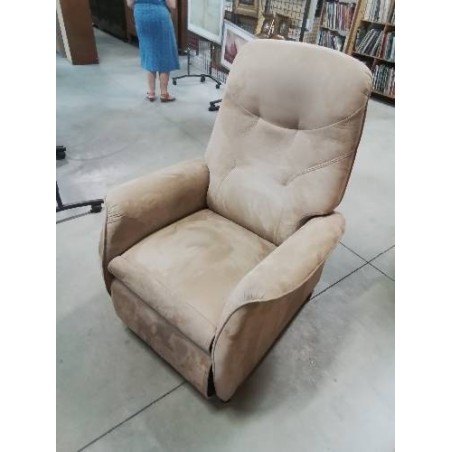 FAUTEUIL RELAX RELEVEUR TISSU BEIGE 
