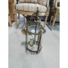 LANTERNE BRONZE ET VERRE 3 FEUX STYLE LOUIS XVI