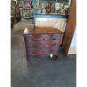 COMMODE BOIS 3 TIROIRS STYLE RÉGENCE COQUILLE
