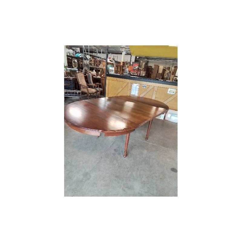 TABLE RONDE B0IS CLAIR 120X75CM 2RALLONGES 44,5CM