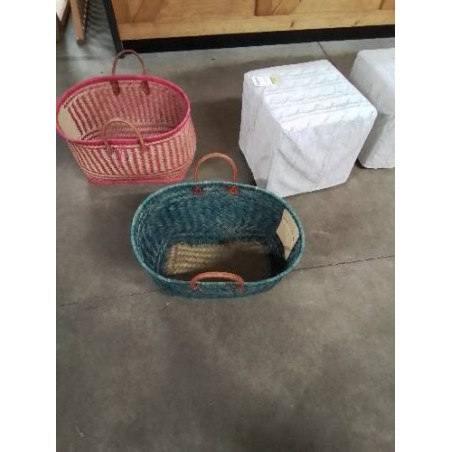 PANIER VANNERIE VERT