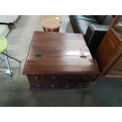 TABLE BASSE COFFRE 8 TIROIRS 