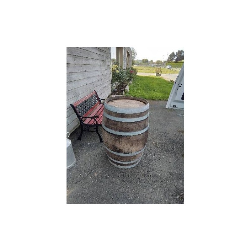 BARRIQUE BOIS CERCLÉ METAL  200 LITRES