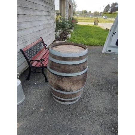 BARRIQUE BOIS CERCLÉ METAL  200 LITRES