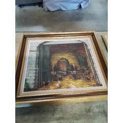 HUILE SUR TOILE FERME P.PINAY