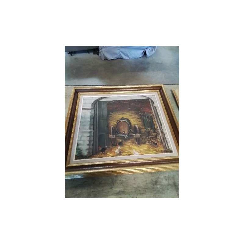 HUILE SUR TOILE FERME P.PINAY