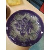PLAT ROND CÉRAMIQUE MAUVE TODO MUNDO HOLLAND 37CM