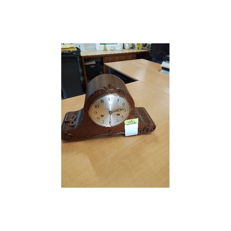 PENDULE DE CHEMINÉE BOIS SCULPTÉ DÉBUT XXE 