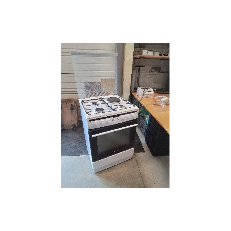 CUISINIÈRE FOUR ET 1 PLAQUE ÉLECTRIQUE 3 FEUX GAZ DE VILLE THOMSON TMMP62.3+1 WH