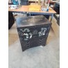 CABINET ASIATIQUE BOIS NOIR DÉCOR GEISHAS NACRE 3 TIROIRS 2 PORTE