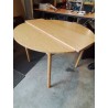 TABLE RONDE EXTENSIBLE BOIS CLAIR 110X73CM 1RAL35CM