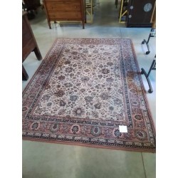 TAPIS LAINE VIEUX ROSE ÉCRU VERT 172X240CM
