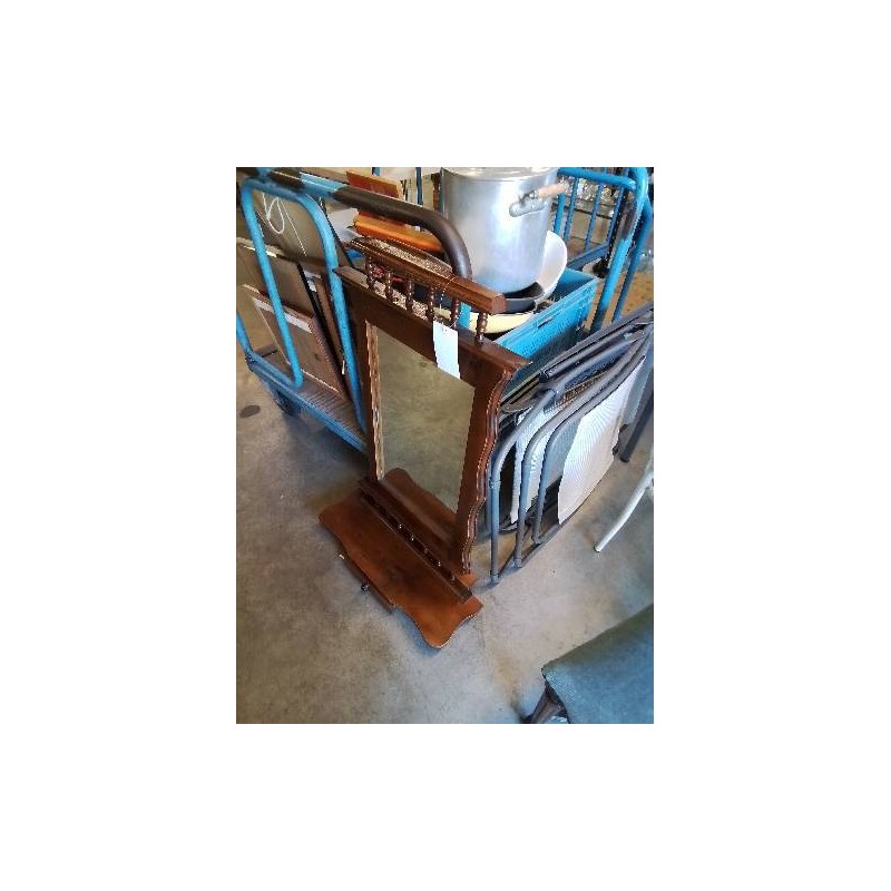 MIROIR RECTANGULAIRE BOSI A COLONNES 1 TIROIR 