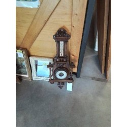 BAROMÈTRE BOIS SCULPTÉ FIN XIXE