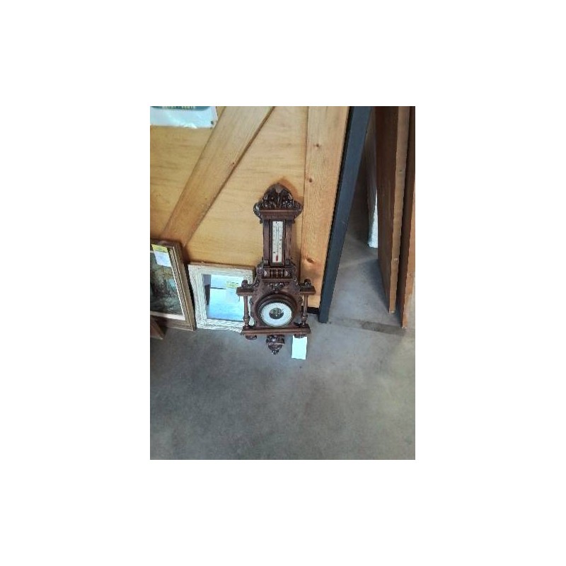 BAROMÈTRE BOIS SCULPTÉ FIN XIXE